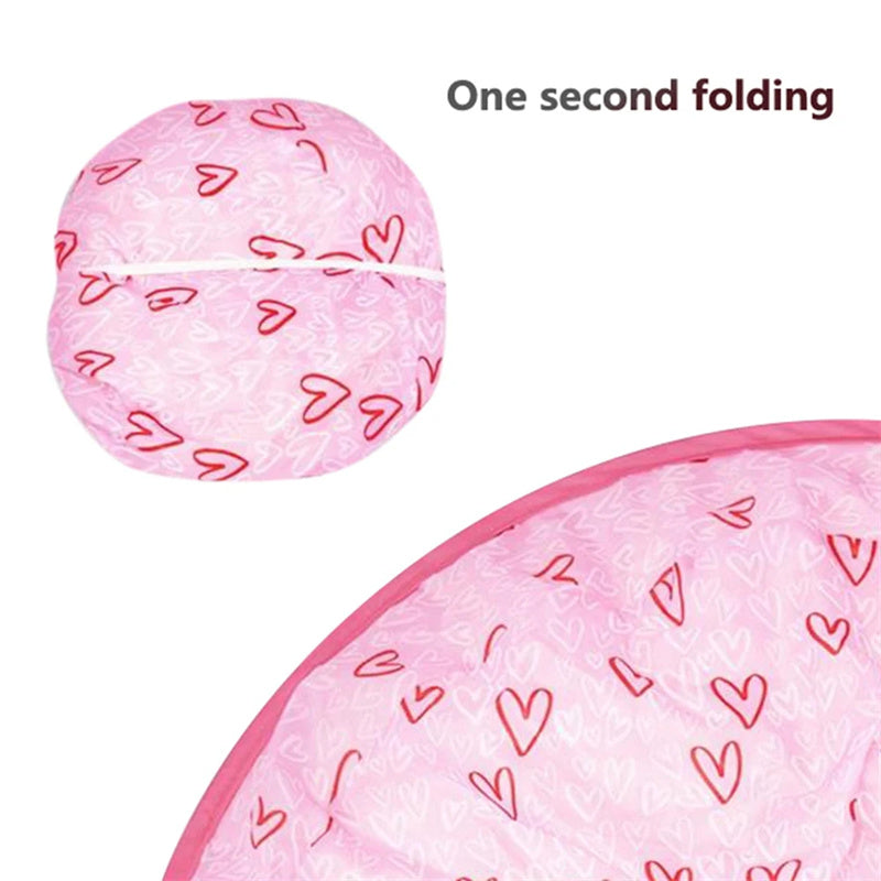 One-second folding nylon hunting cover for cat toy